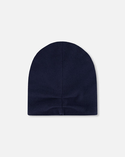 Casquette en jersey mi-saison bleu marine