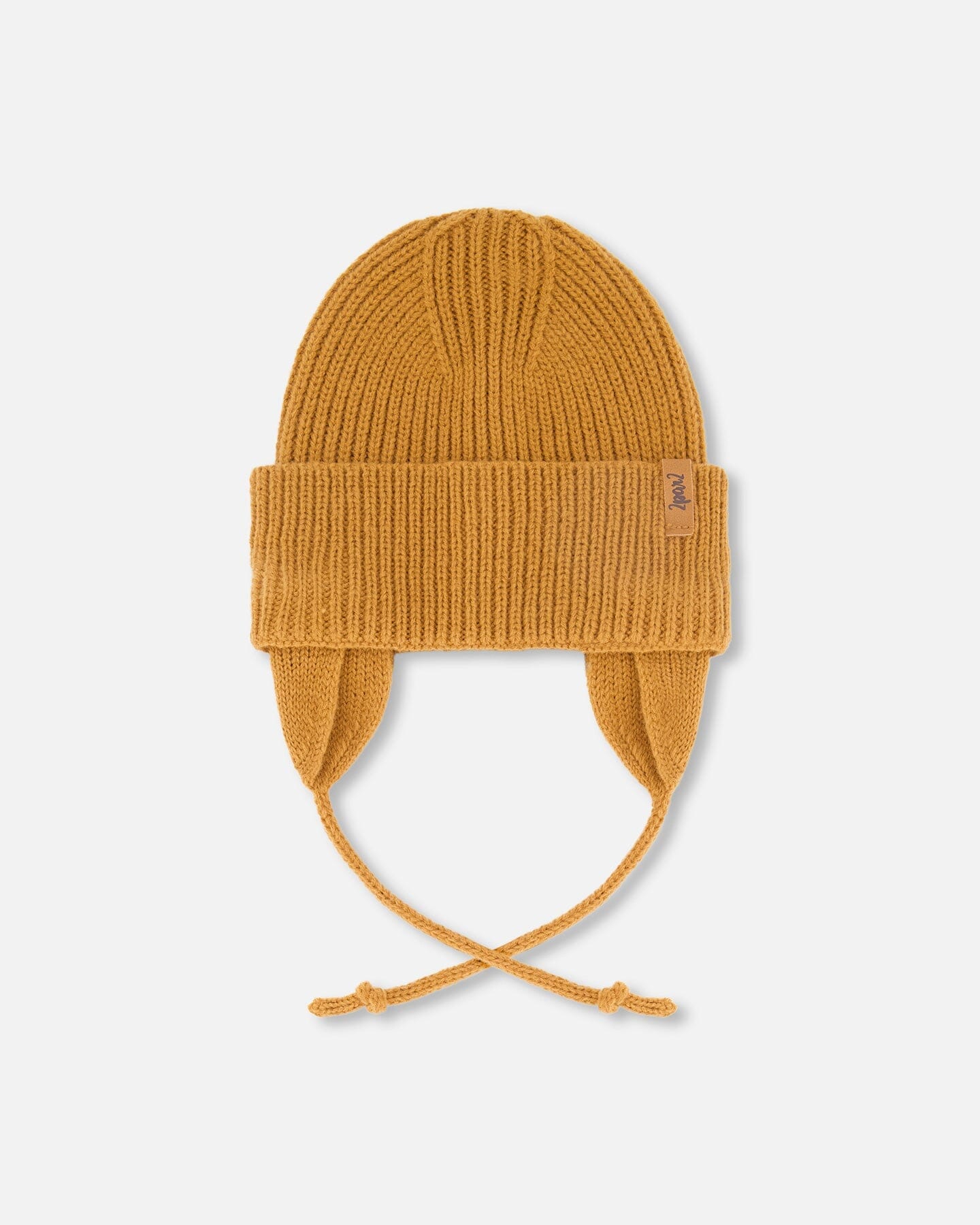 Bonnet en tricot mi-saison bébé marron noix de pécan