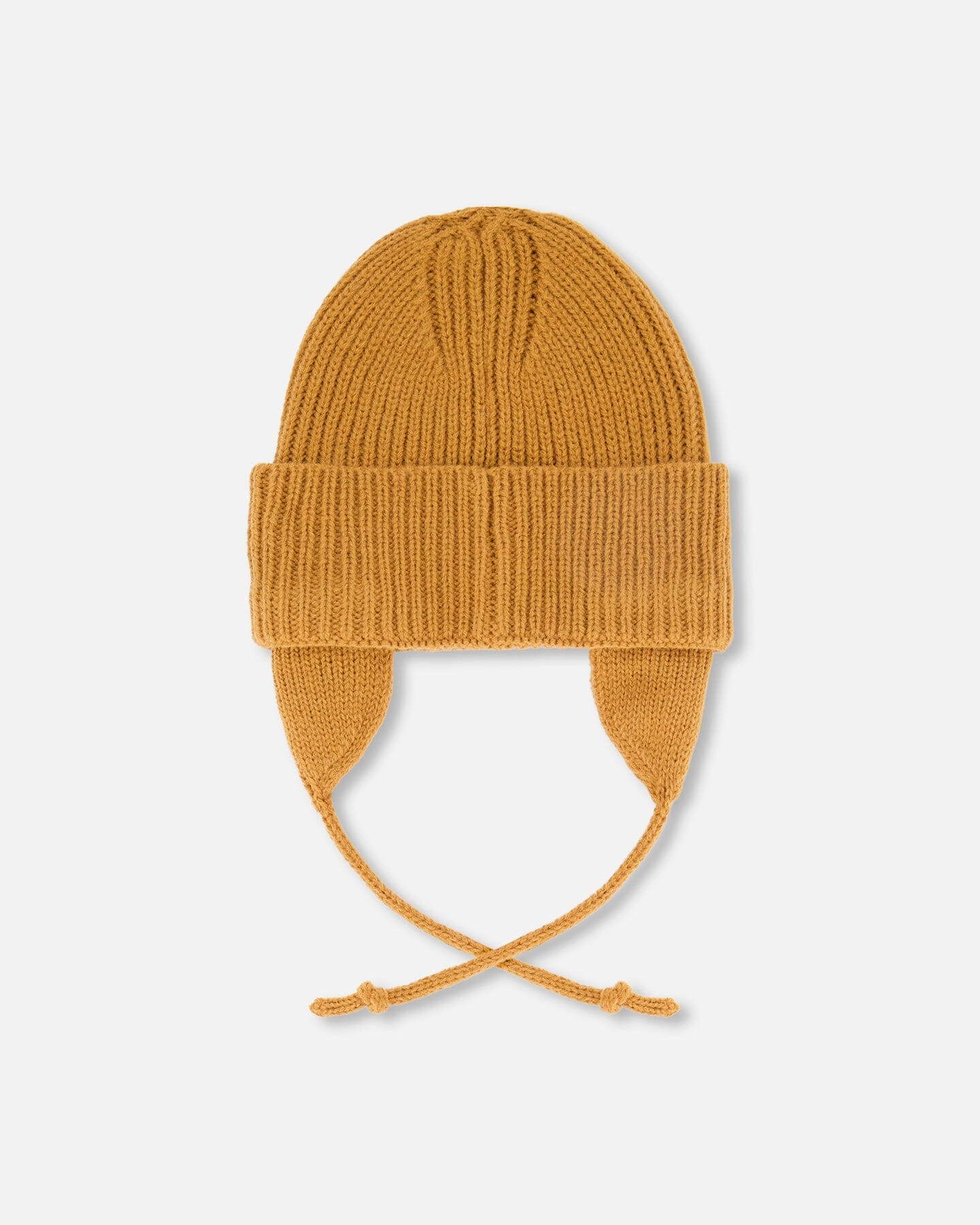 Bonnet en tricot mi-saison bébé marron noix de pécan