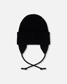 Baby Mid-Season Knit Hat Black