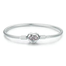 Bracelet Cœur Infini en Argent Sterling avec Zircon Cubique