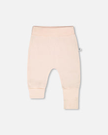 2 Pack Organic Cotton Jersey Evolutive Pants Peach And Peach Deer Print
