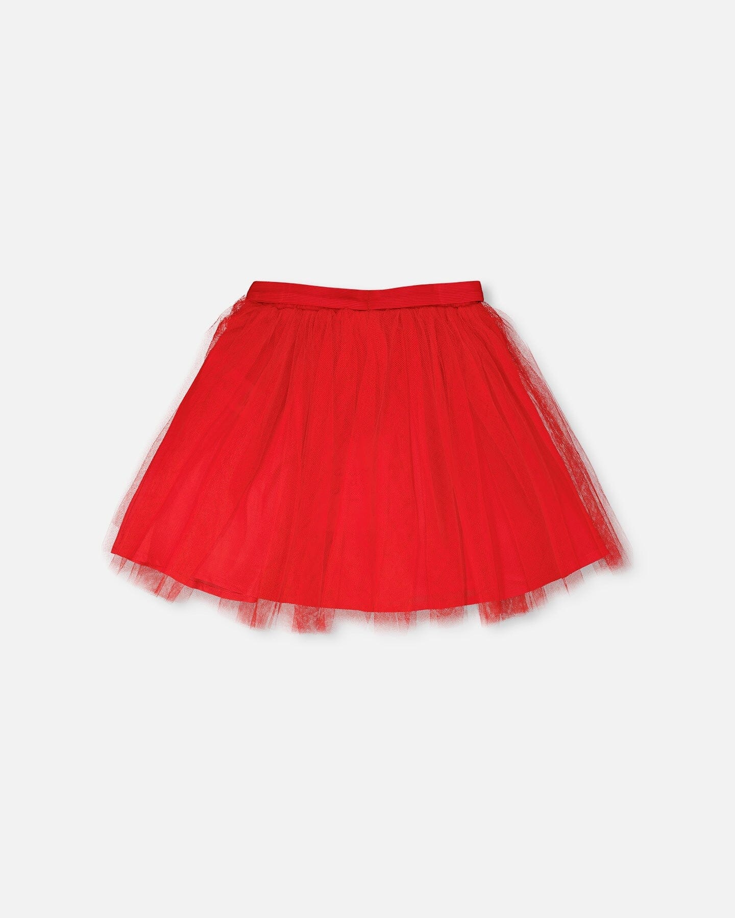 Jupe en maille et à œillets Rouge
