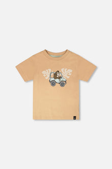 Organic Cotton Short Sleeve T-Shirt Beige