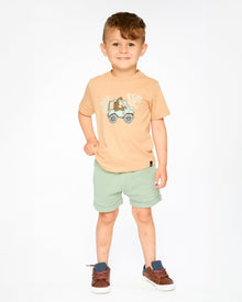 Organic Cotton Short Sleeve T-Shirt Beige