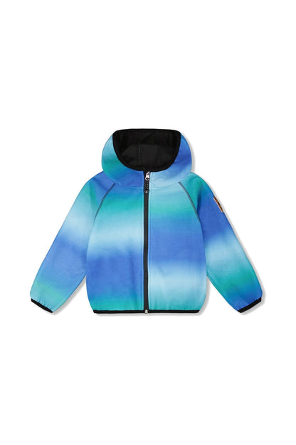 Windfleece Jacket Blue To Black Gradient