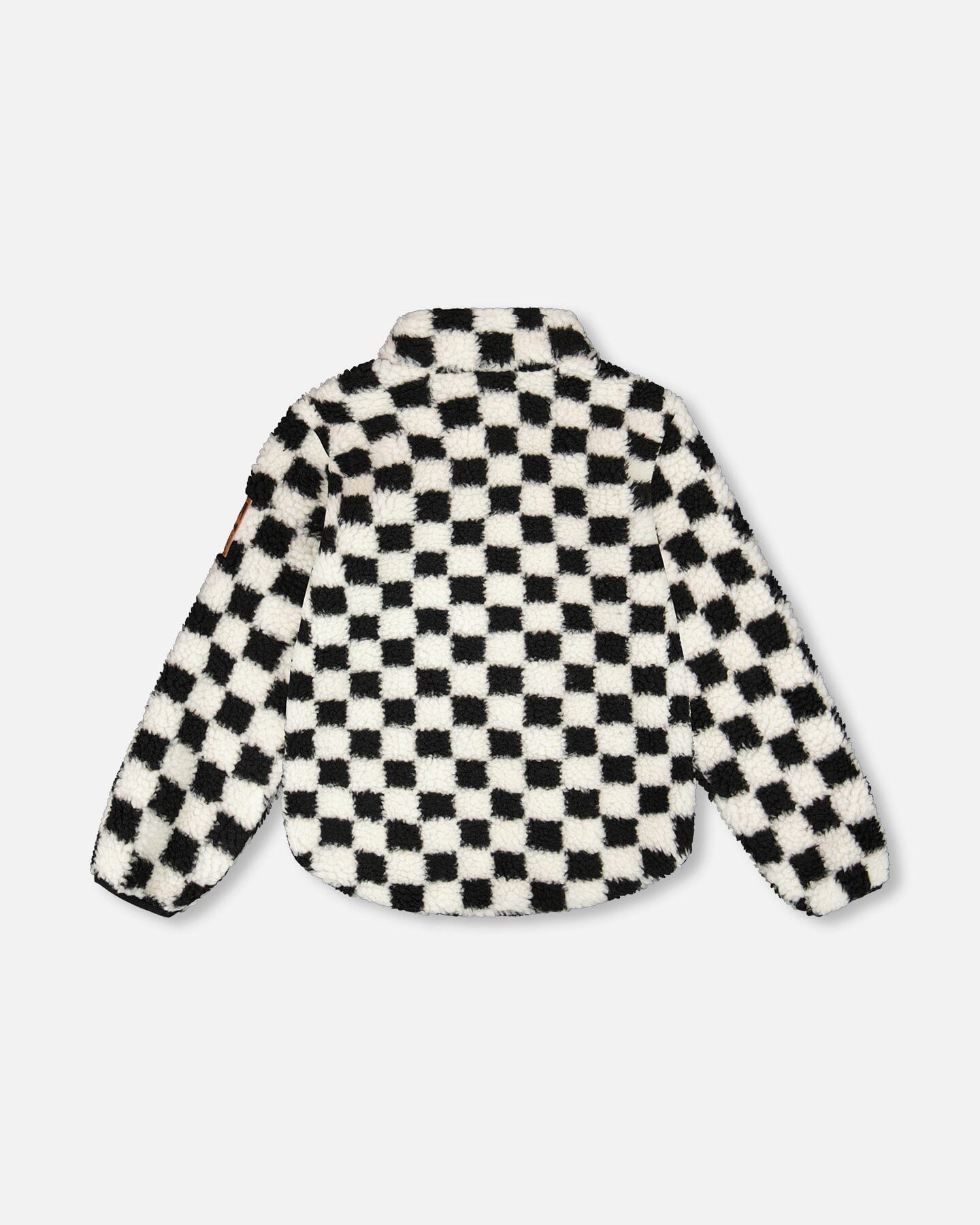 Veste Sherpa Carreaux Noirs