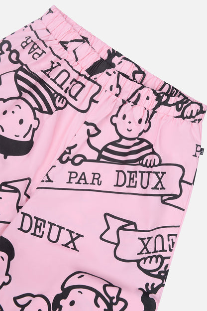 40th Anniversary Adult Printed Poplin Pant Soft Pink