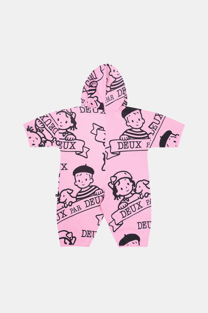 40Th Anniversary Printed Jersey One-Piece Soft Pink