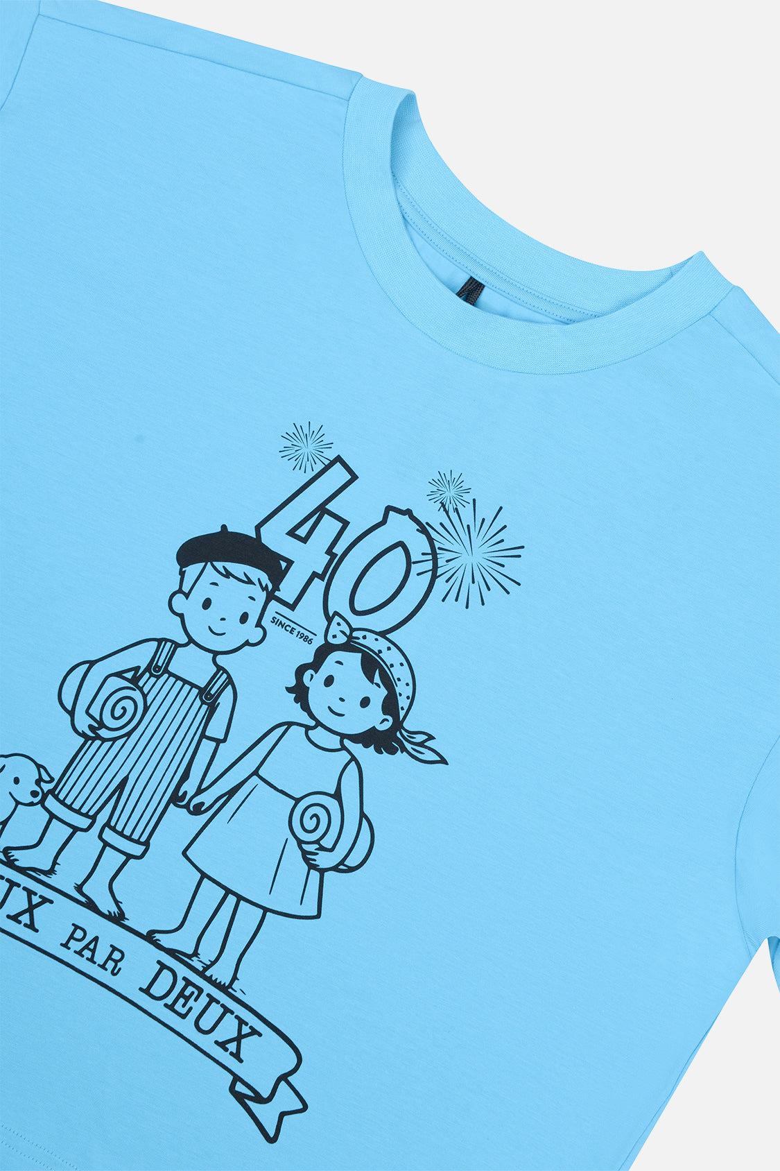 40Th Anniversary Graphic T-Shirt Sky Blue