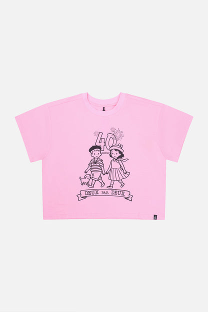 40Th Anniversary Graphic T-Shirt Soft Pink