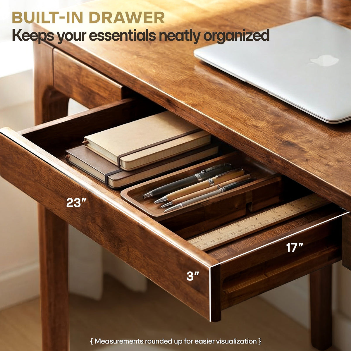Wilma 48 Inches Solid Wood Desk