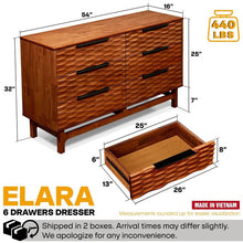 Commode Elara à 6 tiroirs