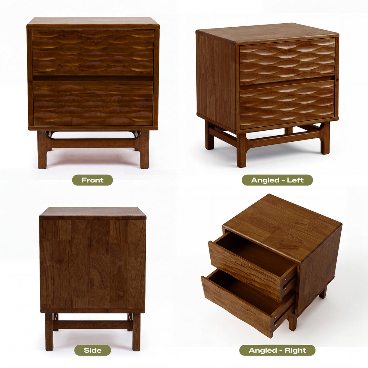 Elara Solid Wood Nightstand