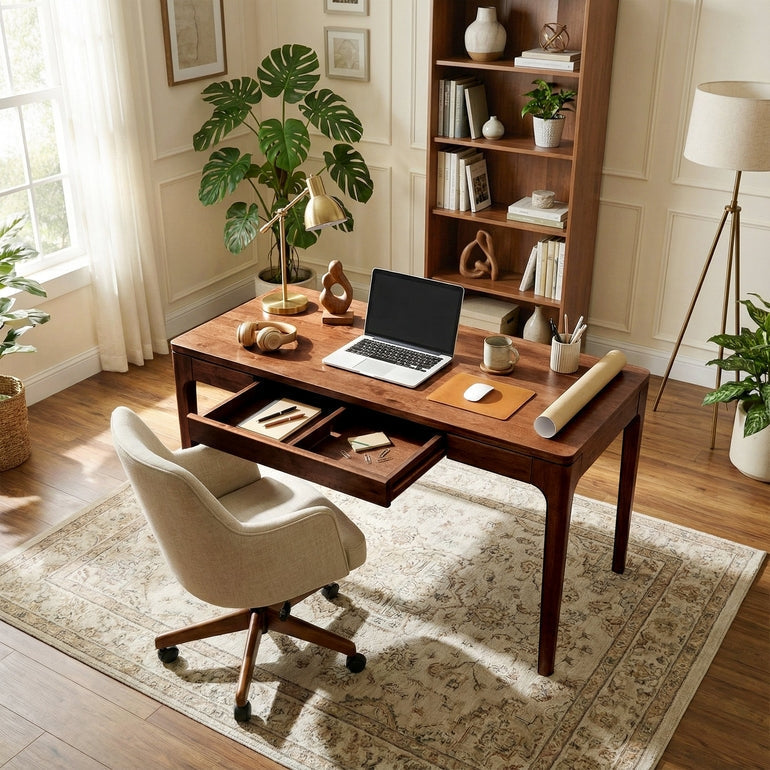 Wilma 48 Inches Solid Wood Desk