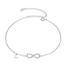 Le bracelet de cheville infini en argent sterling 925 "Endless Summer"