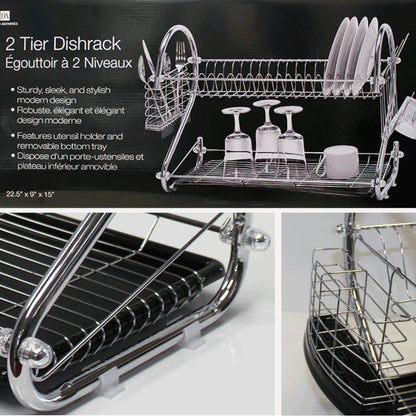 HOME AESTHETICS HA-4403 Dishrack 2 Tier  With Rubbermaid