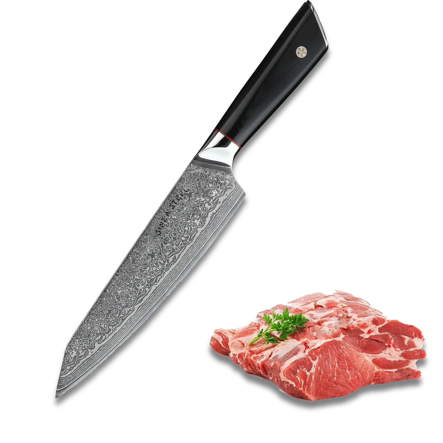 HAGAKURE 21 | Couteau de Chef 8" - Acier AUS 10 67 couches