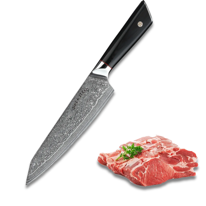 HAGAKURE 21 | Couteau de Chef 8" - Acier AUS 10 67 couches