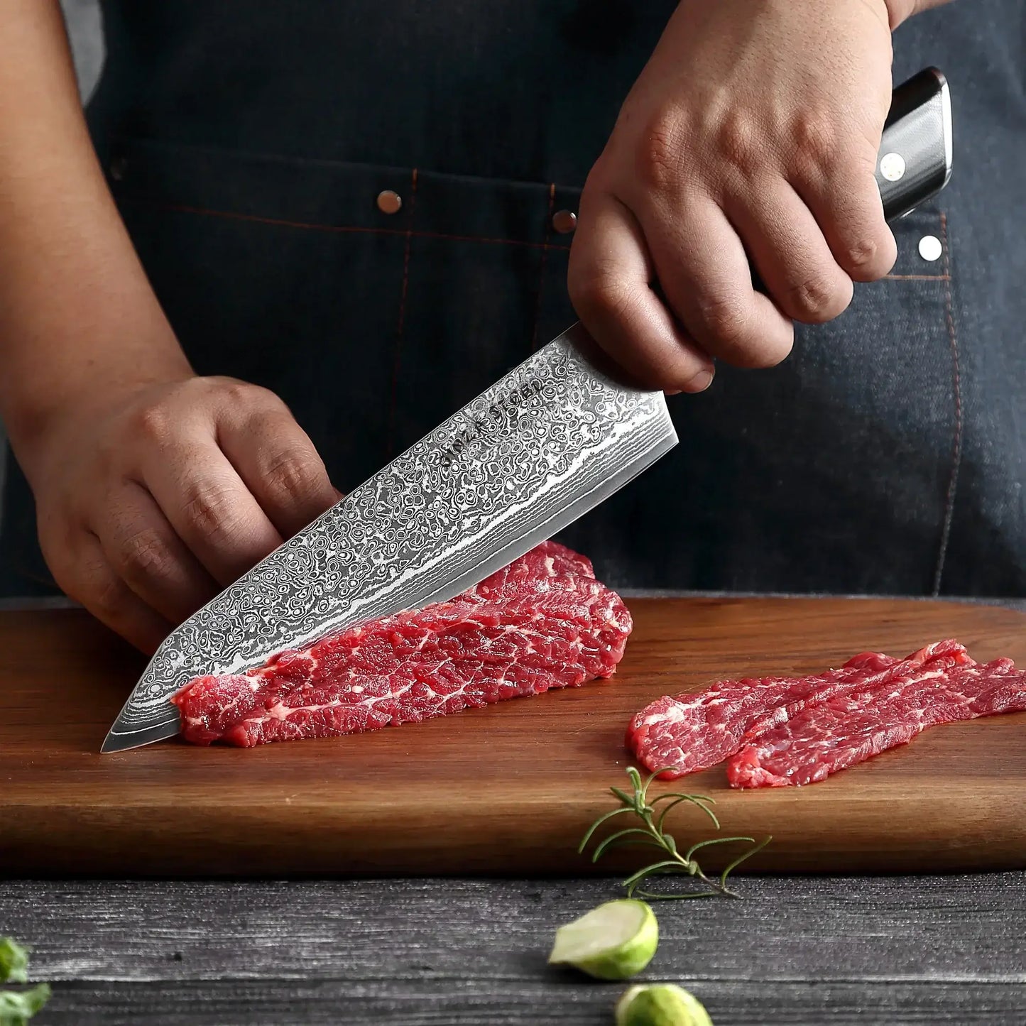 HAGAKURE 21 | Couteau de Chef 8" - Acier AUS 10 67 couches