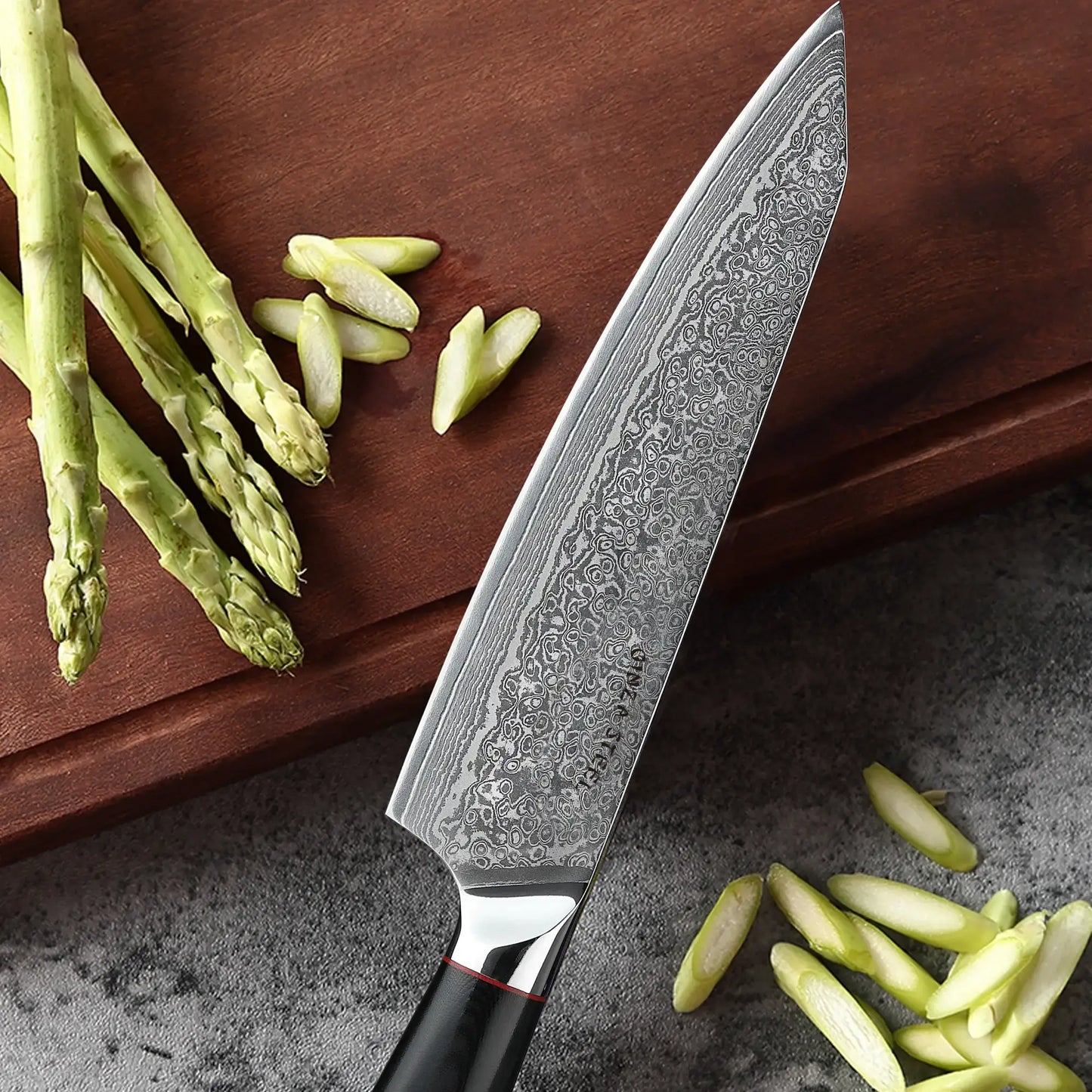 HAGAKURE 21 | Couteau de Chef 8" - Acier AUS 10 67 couches