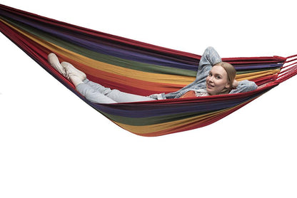 Hamac double de luxe de style brésilien avec support en bambou