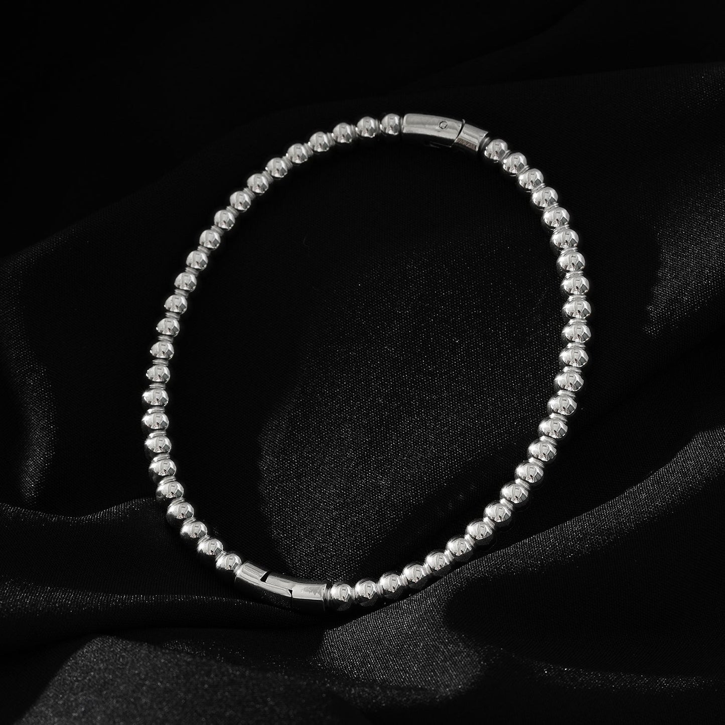 Style HANXI : Bracelet classique à billes en argent