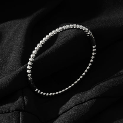 Style HANXI : Bracelet classique à billes en argent