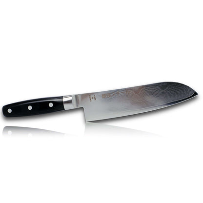 HAYAMI 180 - VG10 - Couteau Santoku en acier Damas 33 couches 180 mm