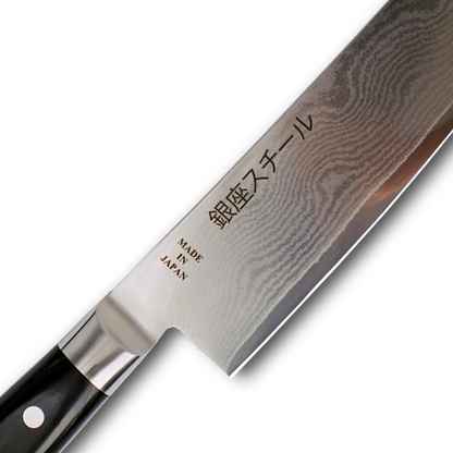 HAYAMI 180 - VG10 - Couteau Santoku en acier Damas 33 couches 180 mm
