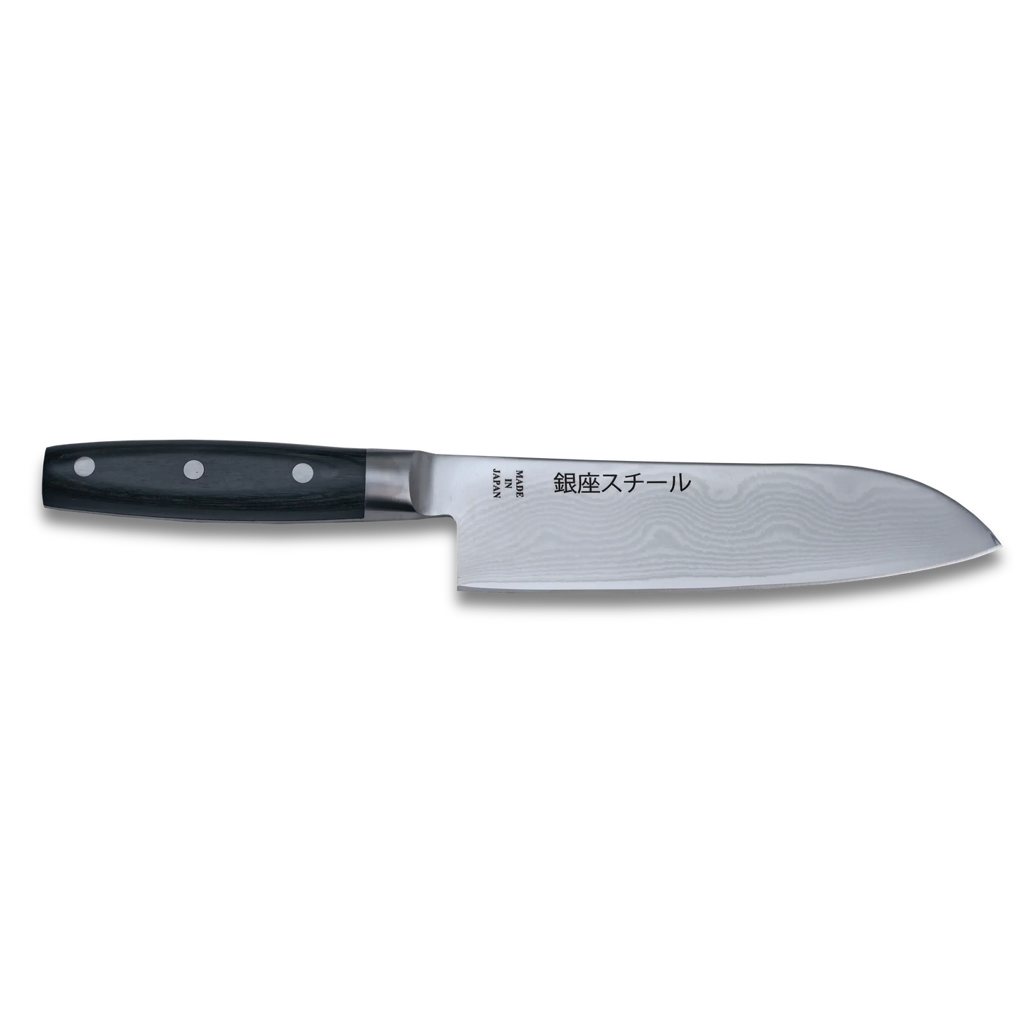 HAYAMI 180 - VG10 - Couteau Santoku en acier Damas 33 couches 180 mm