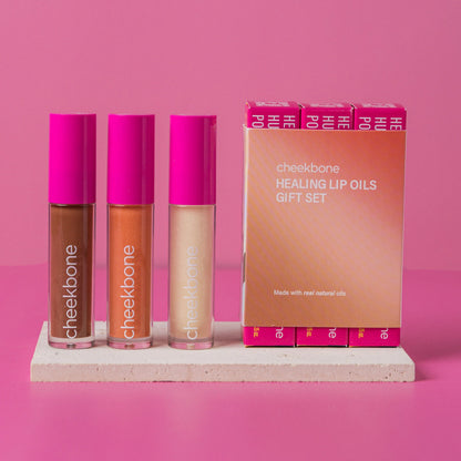 Coffret Cadeau Trio d'Huiles à Lèvres Réparatrices Édition Limitée