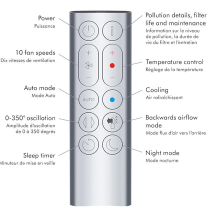 DYSON OFFICIAL OUTLET - Hot + Cold Air Purifier - Refurbished with 1 year Warranty (Excellent) - HP07