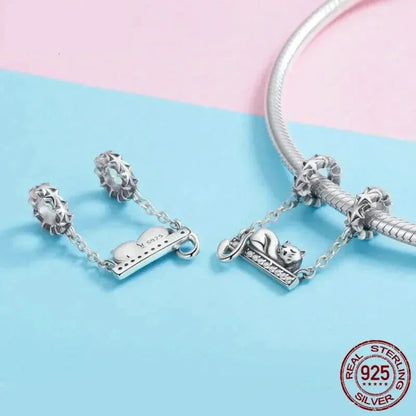 Purrfectly Celestial: Adorable Cat Star Charm (925 Silver)