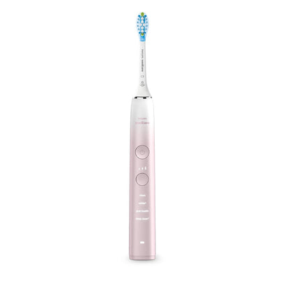 PHILIPS SONICARE HX9911/90 Diamond clean 9000 Special Edition Rechargeable Toothbrush, White/pink