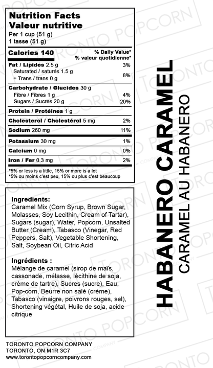 Popcorn au caramel et au piment habanero