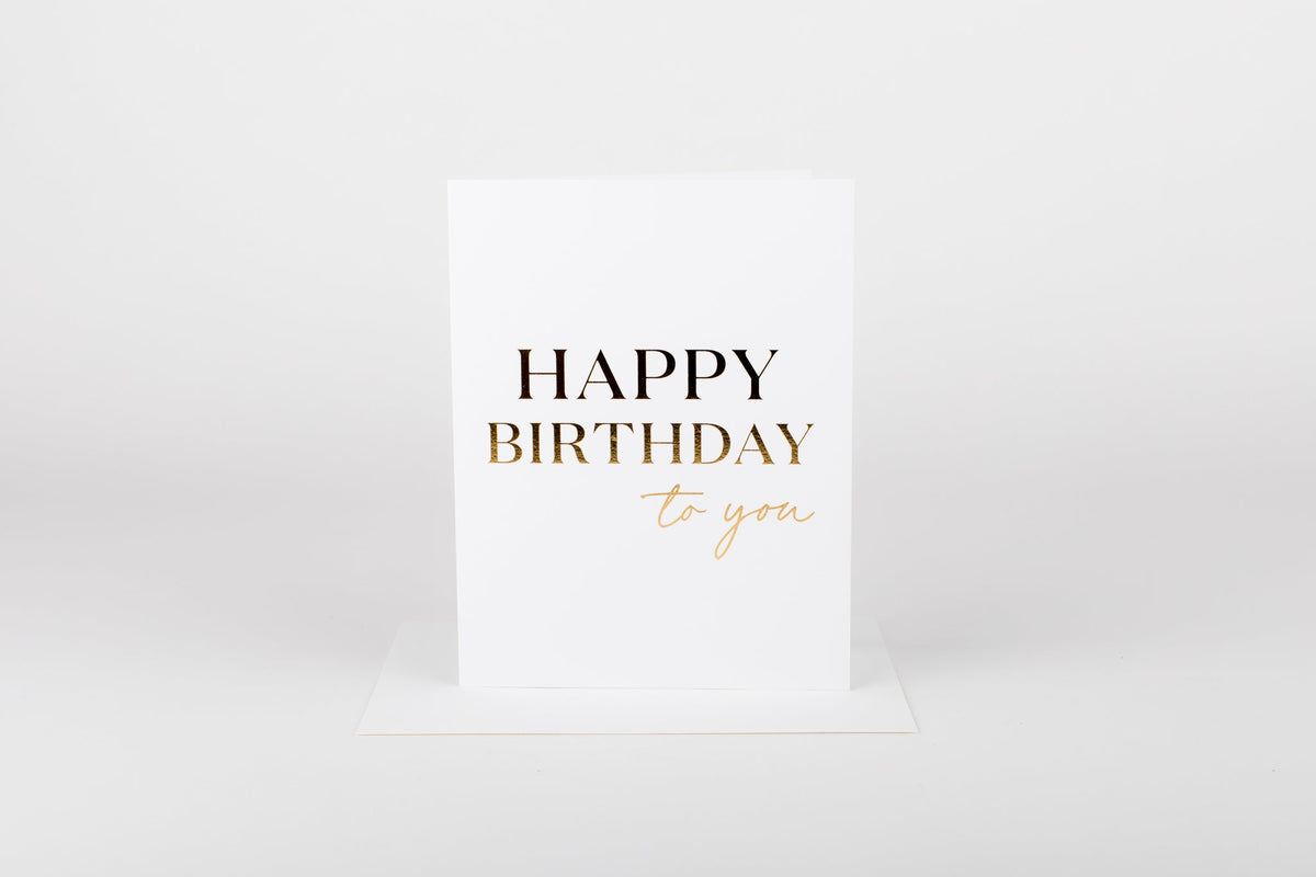 Happy Birthday To You