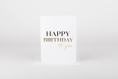 Happy Birthday To You