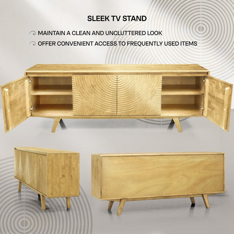 Meuble TV Harmony avec rangement pour téléviseurs jusqu'à 80 po