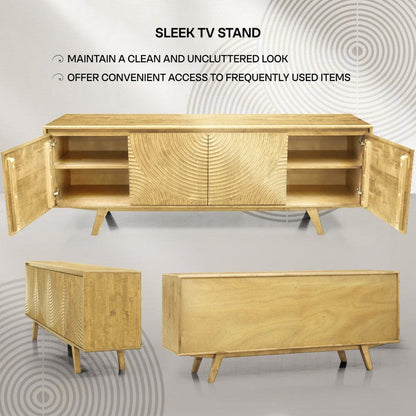 Meuble TV Harmony avec rangement pour téléviseurs jusqu'à 80 po