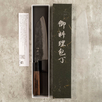 Hatsukokoro Kurogane Santoku 165 mm