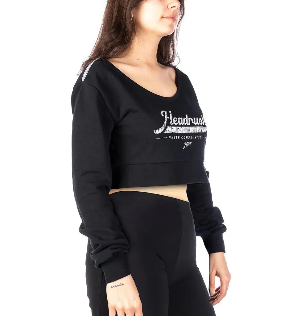 Sweat-shirt court à col en V Headrush Angel Wings