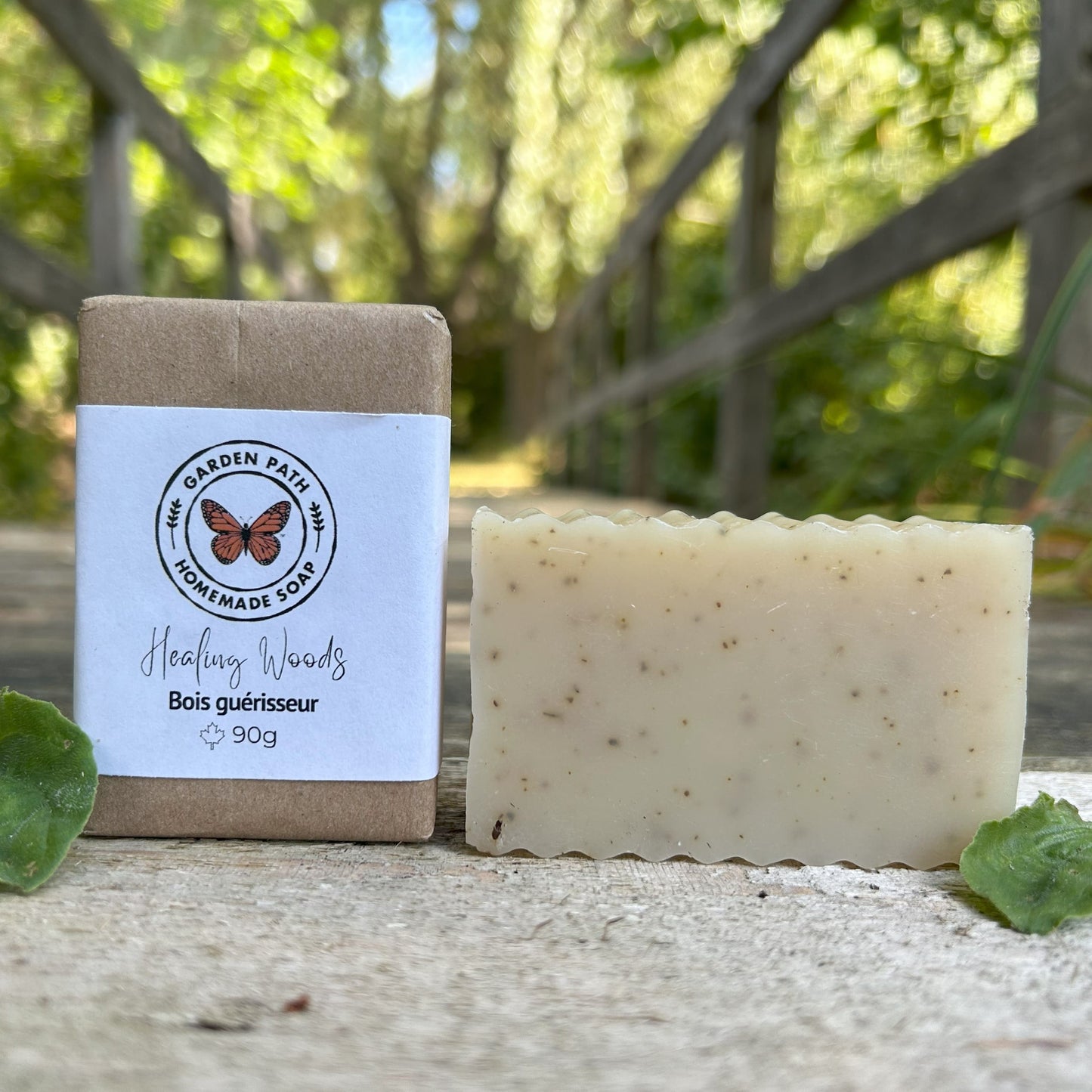 Savon en barre Healing Woods | Huile essentielle et ingrédients 100 % naturels | Savon de barre pour l'extérieur et le camping