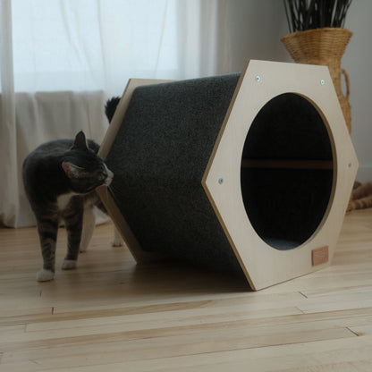 La maison de chat à gratter Hexagone