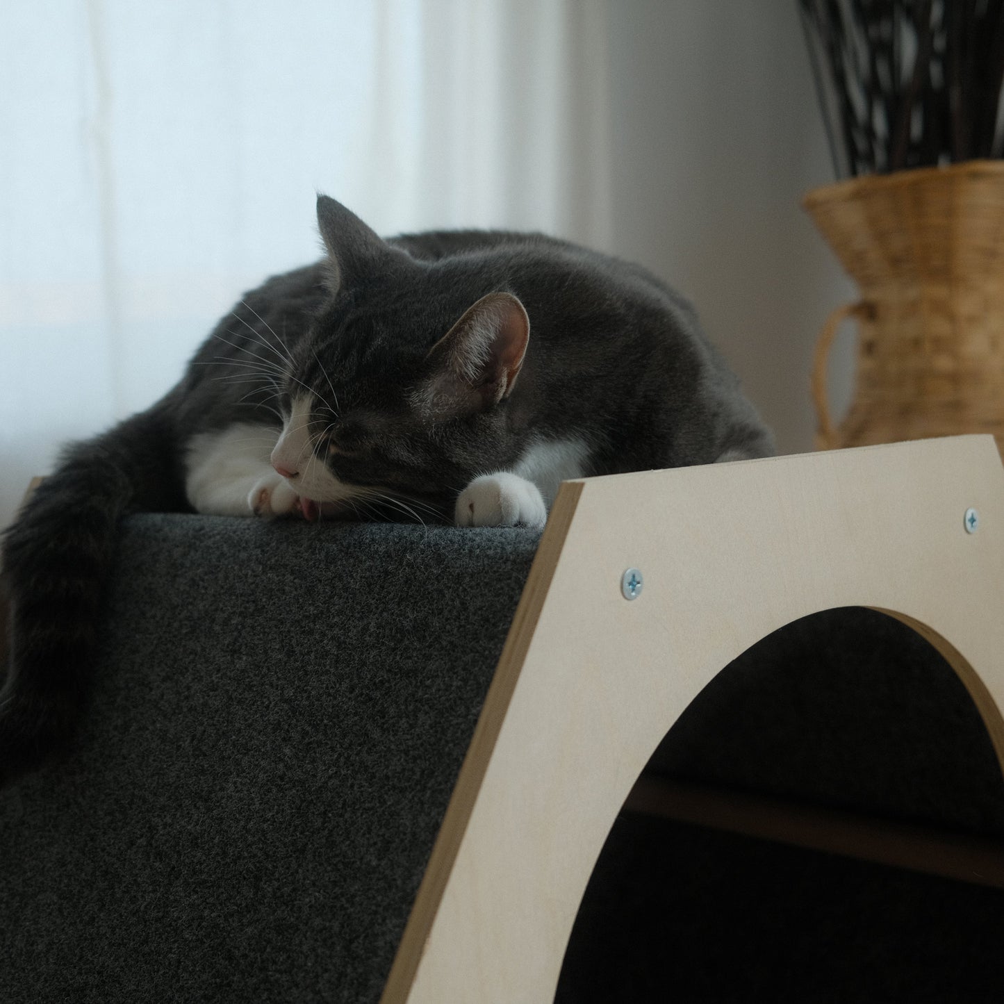 La maison de chat à gratter Hexagone