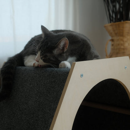 La maison de chat à gratter Hexagone