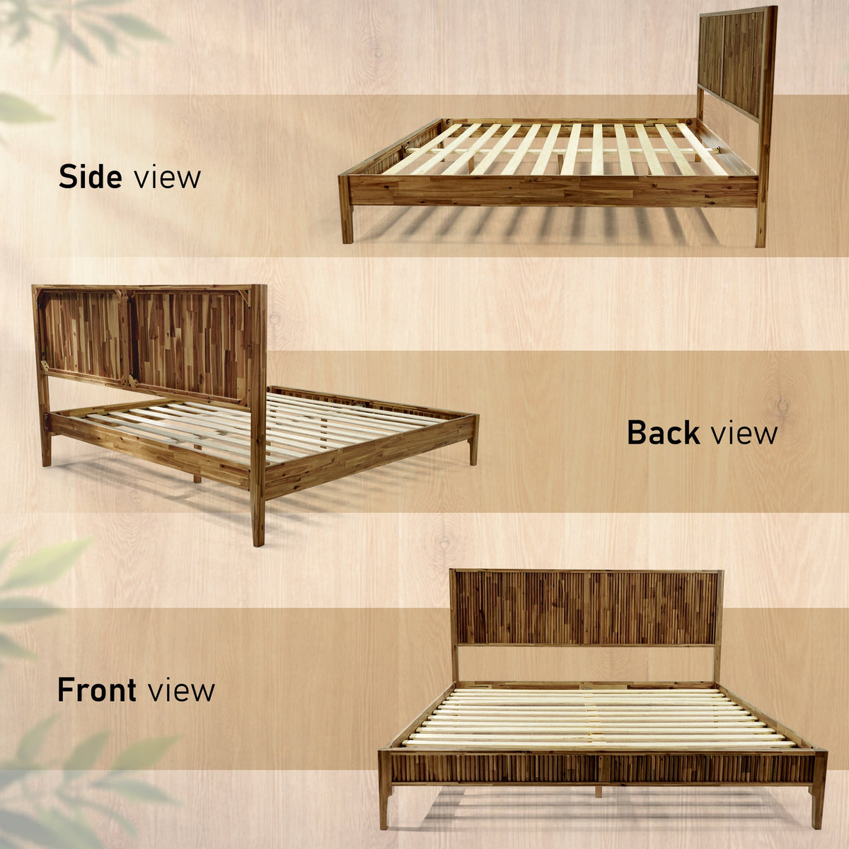 Bosk Solid Wood Bed Frame