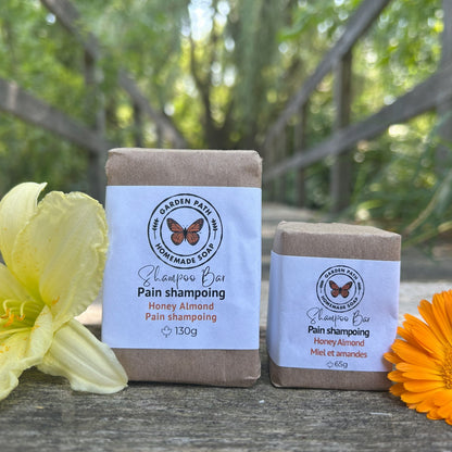 Honey Almond Shampoo Bar | Lightly Scented Honey Almond Fragrance | Made with Beer