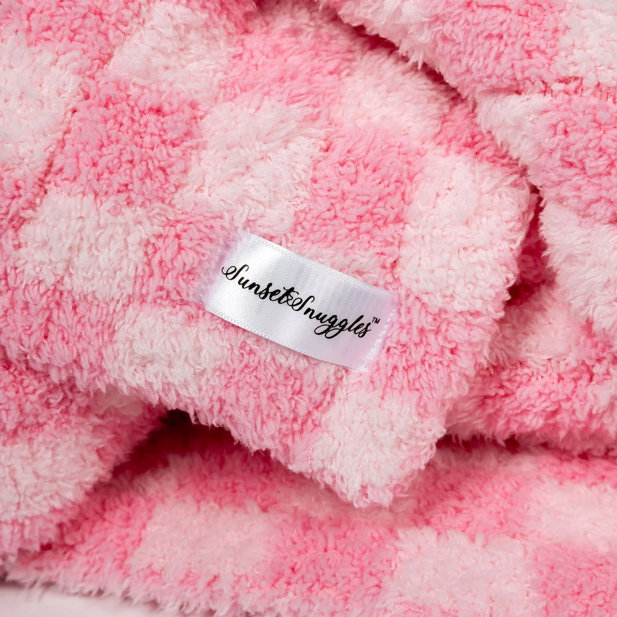 Couverture pour tout-petit à carreaux imprimés Cotton Candy