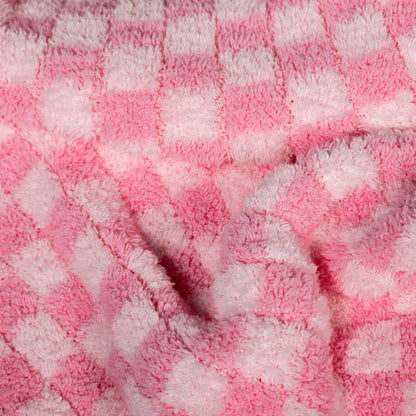 Couverture pour tout-petit à carreaux imprimés Cotton Candy